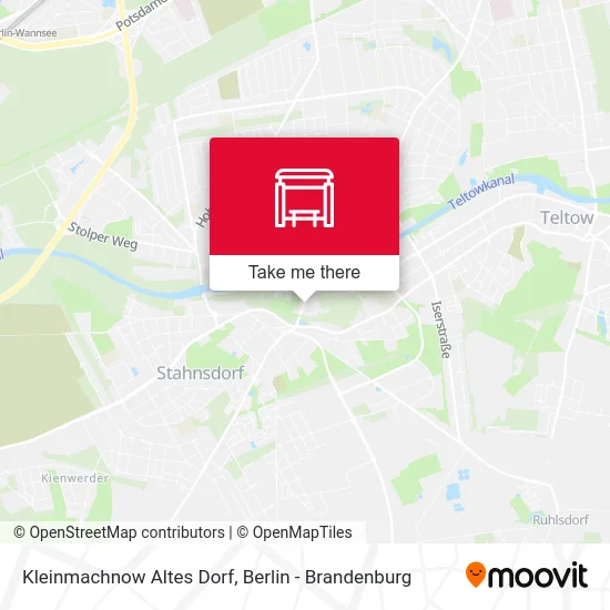 Kleinmachnow Altes Dorf map