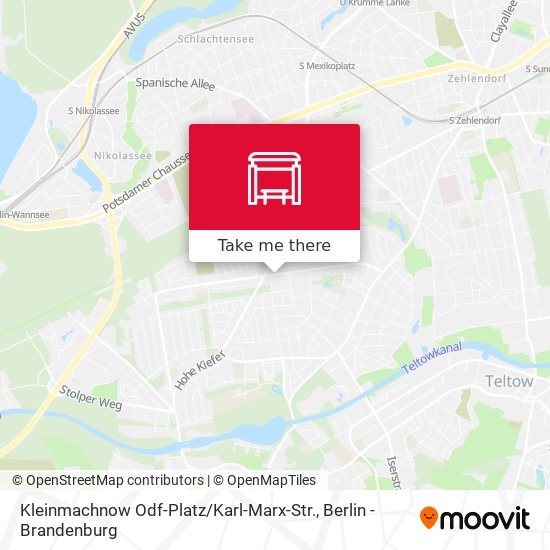 Kleinmachnow Odf-Platz / Karl-Marx-Str. map