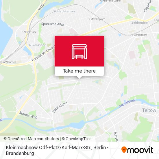 Kleinmachnow Odf-Platz / Karl-Marx-Str. map