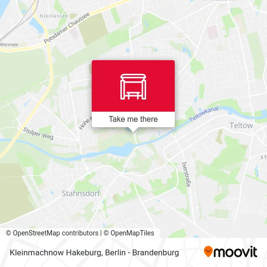 Kleinmachnow Hakeburg map