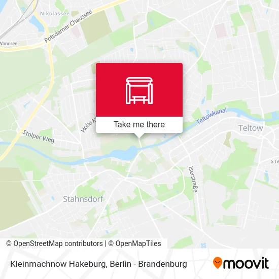 Kleinmachnow Hakeburg map