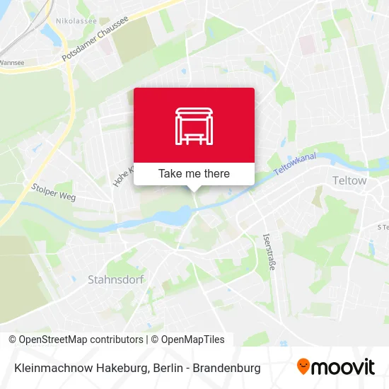 Kleinmachnow Hakeburg map