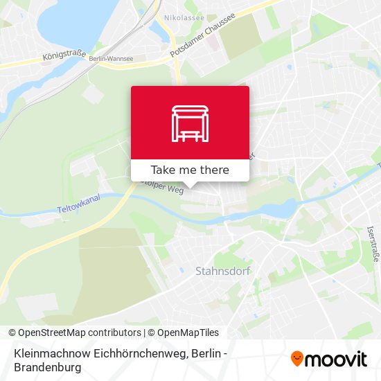 Kleinmachnow Eichhörnchenweg map