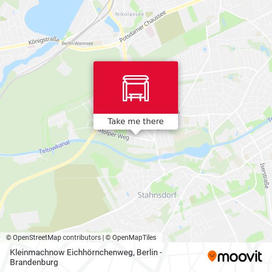 Kleinmachnow Eichhörnchenweg map