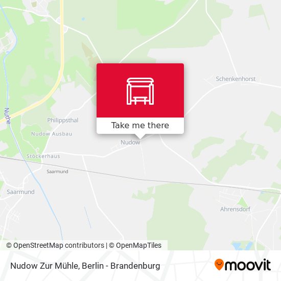 Nudow Zur Mühle map
