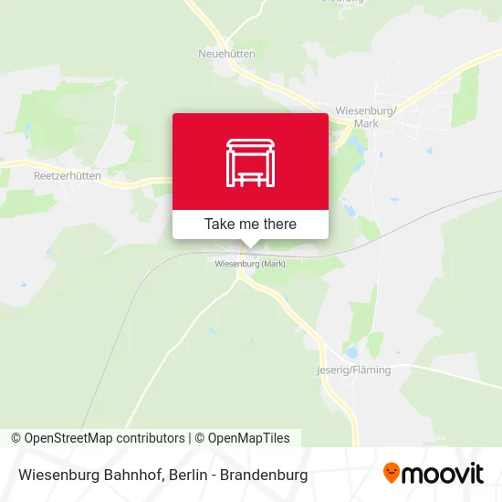 Wiesenburg Bahnhof map