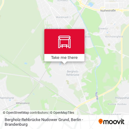 Bergholz-Rehbrücke Nudower Grund map