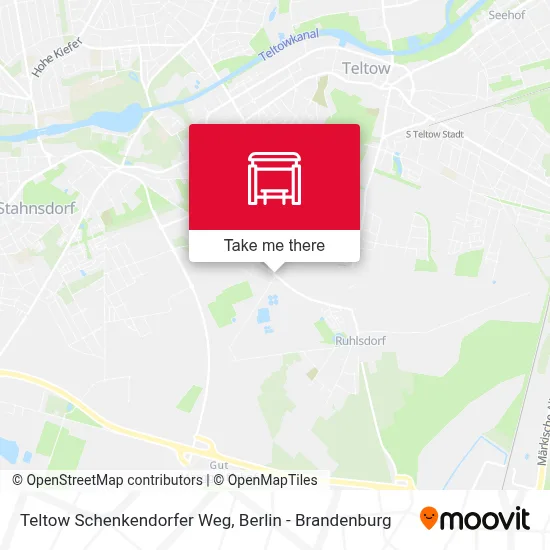 Teltow Schenkendorfer Weg map