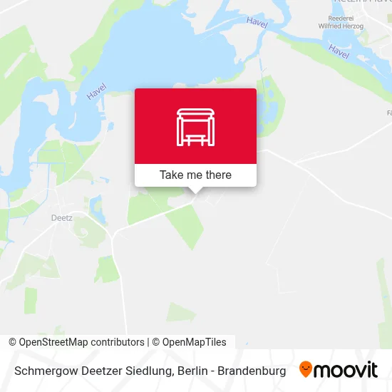 Schmergow Deetzer Siedlung map