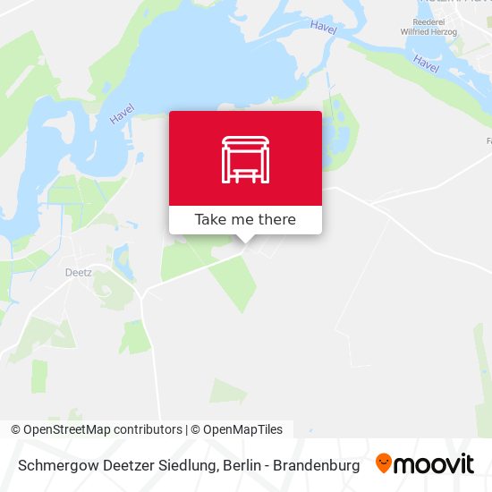 Schmergow Deetzer Siedlung map