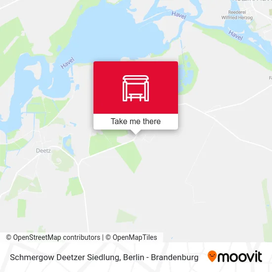 Schmergow Deetzer Siedlung map