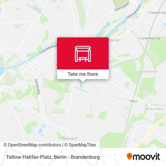 Teltow Halifax-Platz map