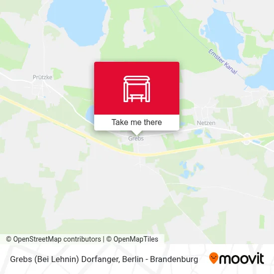 Grebs (Bei Lehnin) Dorfanger map