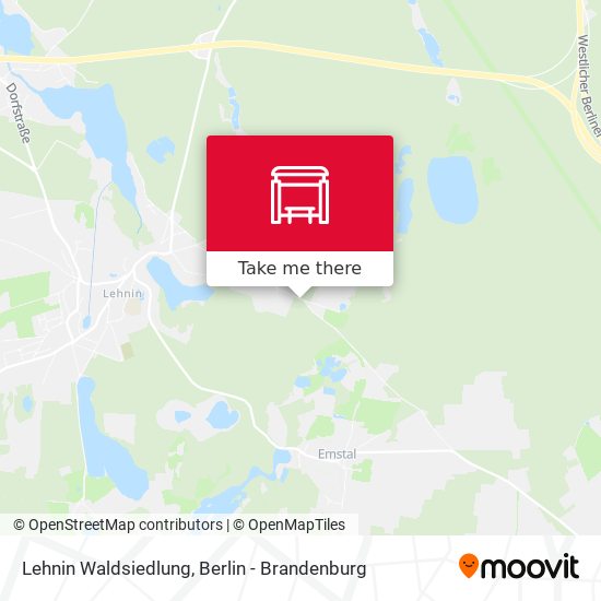 Lehnin Waldsiedlung map