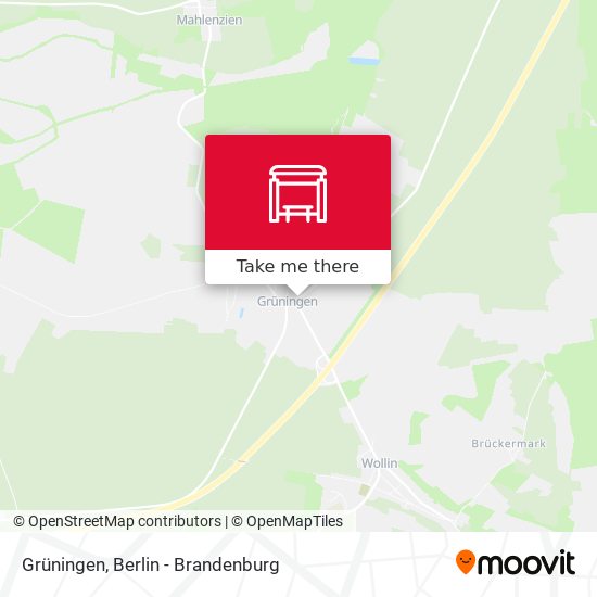 Grüningen map
