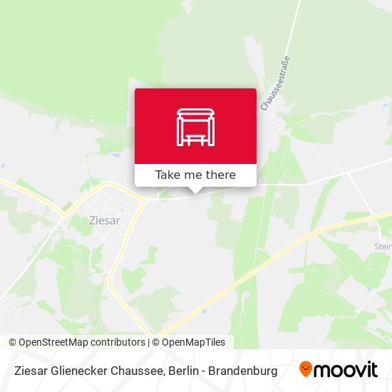 Ziesar Glienecker Chaussee map