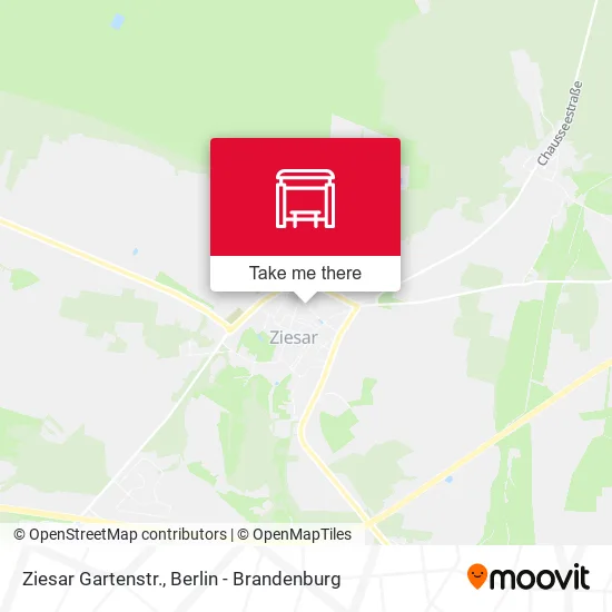 Карта Ziesar Gartenstr.