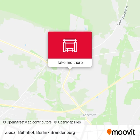 Ziesar Bahnhof map