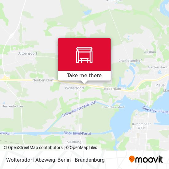 Woltersdorf Abzweig map