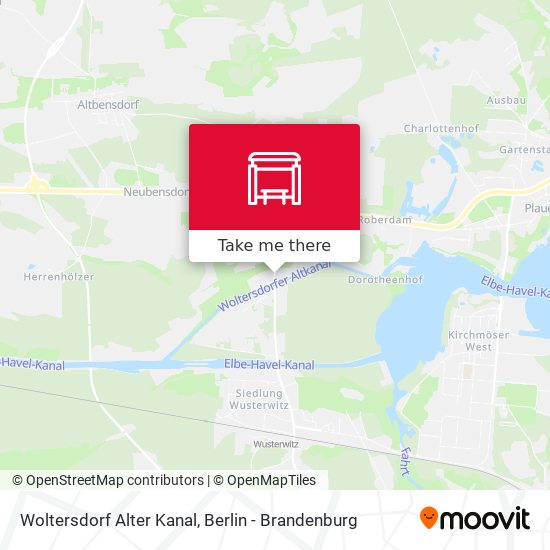 Woltersdorf Alter Kanal map