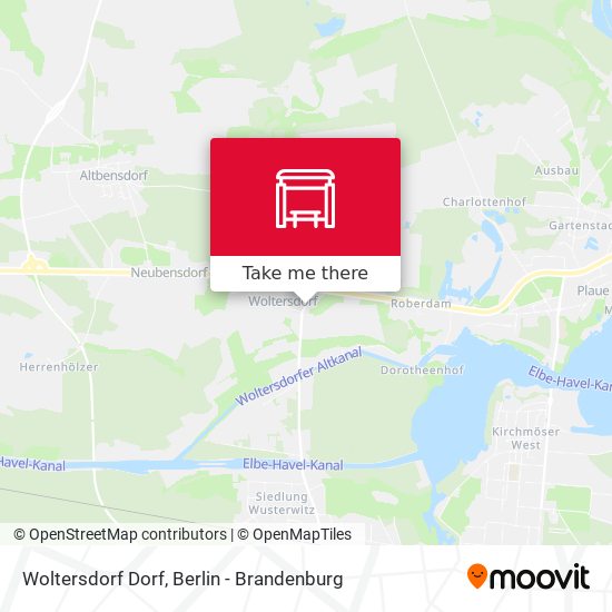 Woltersdorf Dorf map