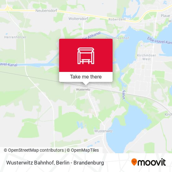 Карта Wusterwitz Bahnhof