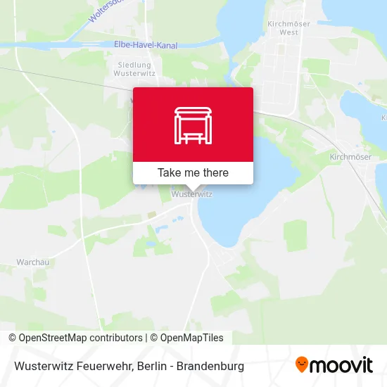 Wusterwitz Feuerwehr map