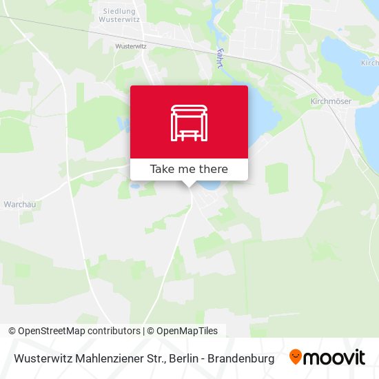 Wusterwitz Mahlenziener Str. map