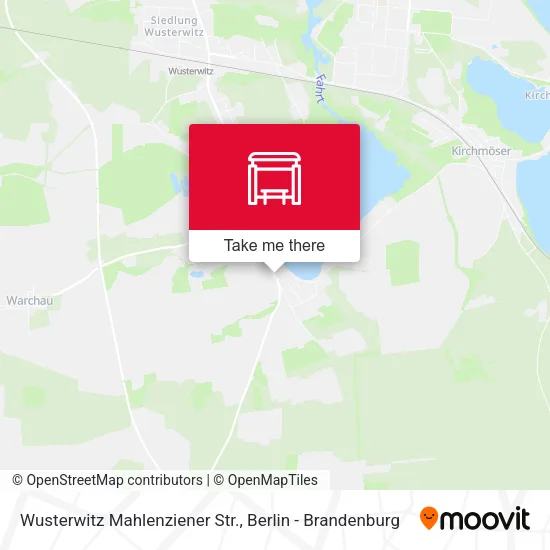 Карта Wusterwitz Mahlenziener Str.