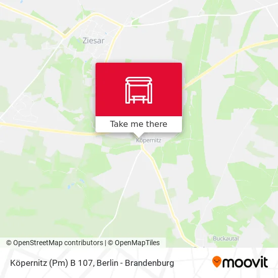 Карта Köpernitz (Pm) B 107