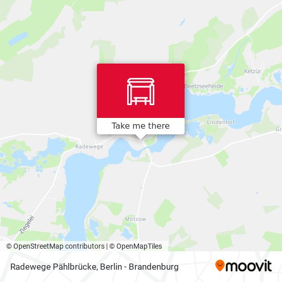 Radewege Pählbrücke map