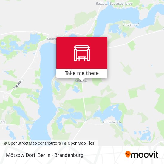 Mötzow Dorf map