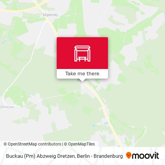 Buckau (Pm) Abzweig Dretzen map