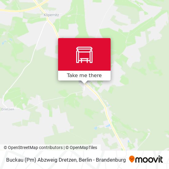 Buckau (Pm) Abzweig Dretzen map