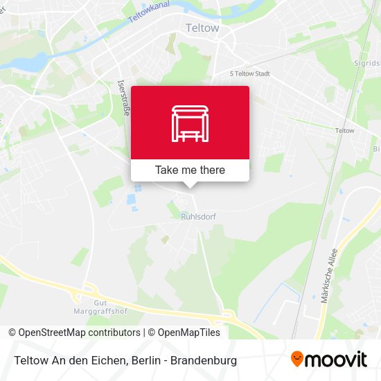 Карта Teltow An den Eichen