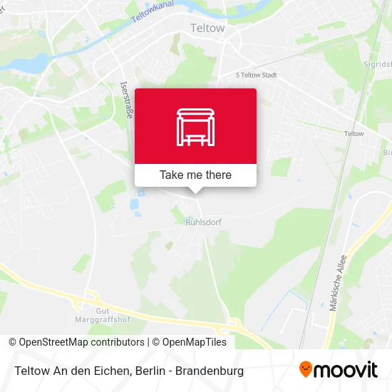 Карта Teltow An den Eichen