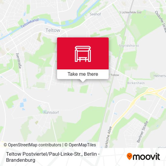 Карта Teltow Postviertel / Paul-Linke-Str.
