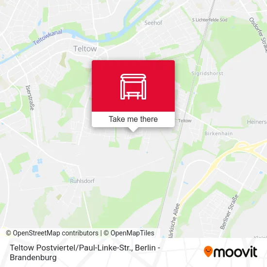 Карта Teltow Postviertel / Paul-Linke-Str.