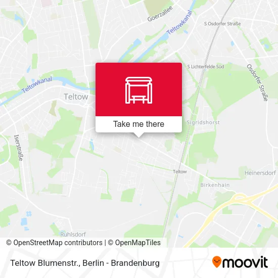 Карта Teltow Blumenstr.