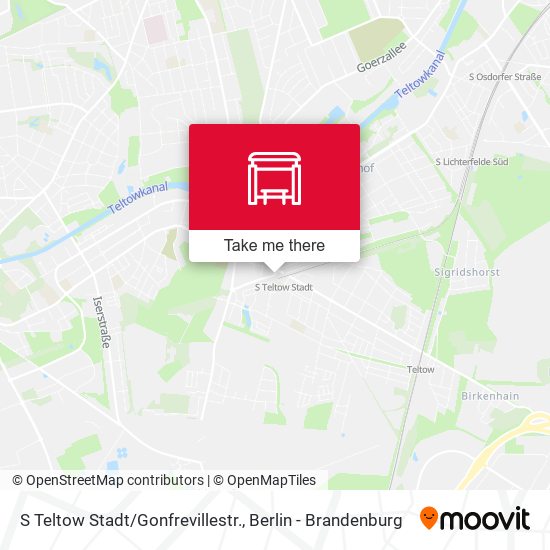S Teltow Stadt/Gonfrevillestr. map