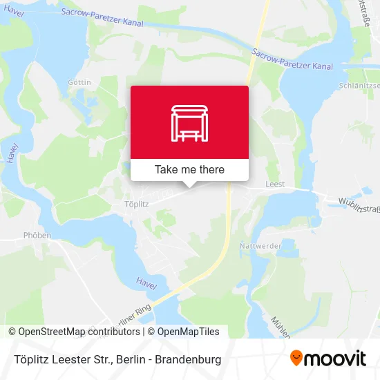 Töplitz Leester Str. map