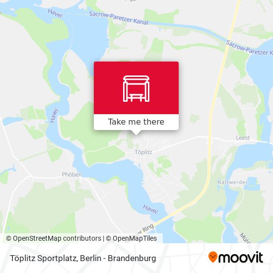 Töplitz Sportplatz map