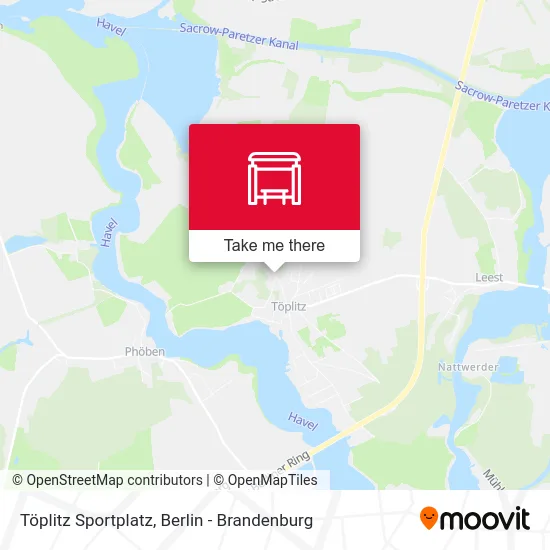 Töplitz Sportplatz map