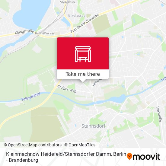 Kleinmachnow Heidefeld / Stahnsdorfer Damm map