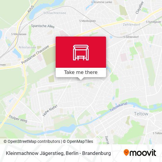 Kleinmachnow Jägerstieg map
