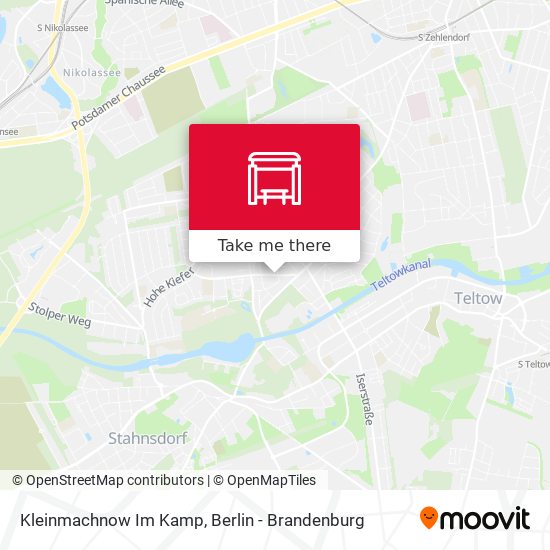 Kleinmachnow Im Kamp map