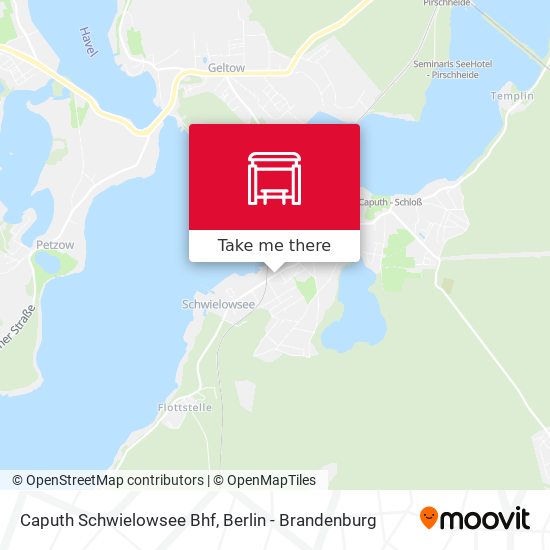 Caputh Schwielowsee Bhf map