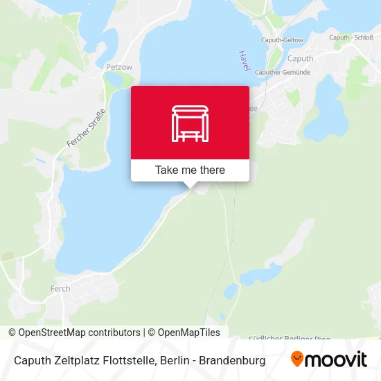 Карта Caputh Zeltplatz Flottstelle