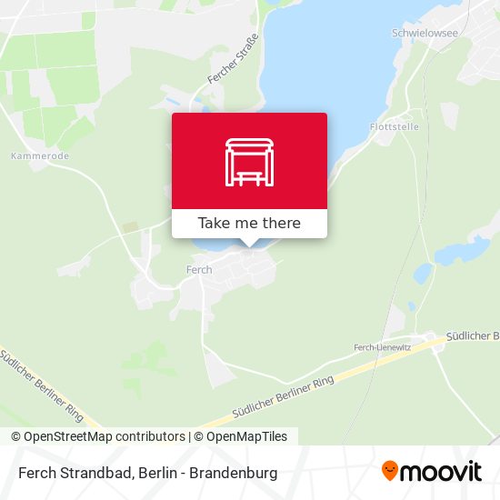 Ferch Strandbad map