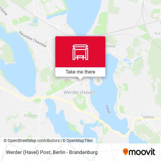 Карта Werder (Havel) Post